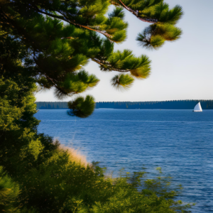 Mazury Jezioro własna linia brzegowa